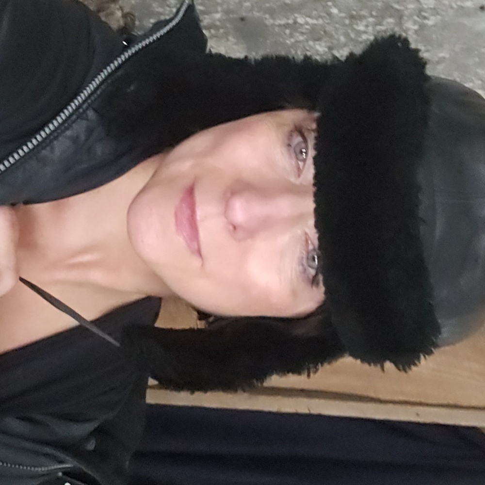 Unisex Vintage Leather Shearling Lined Ushanka Trapper Aviator Style Hat